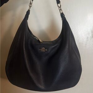 Coach Dark Leather Hobo Bag